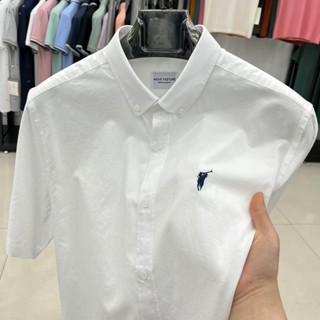 Áo Sơ Mi Nam Cộc Tay Thêu Hoạ Tiết, Vải Thoáng Mát, Cực Đẹp