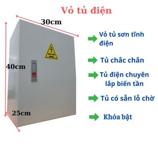 Vỏ Tủ điện công nghiệp HSA 400x300x250, Tủ điện nổi khóa bật sơn tĩnh điện chắc chắn