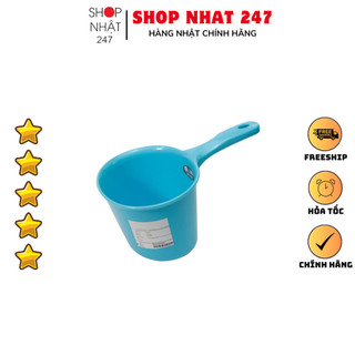 [Hỏa Tốc HN] Gáo múc nước có cán màu xanh Nội Địa Nhật Bản