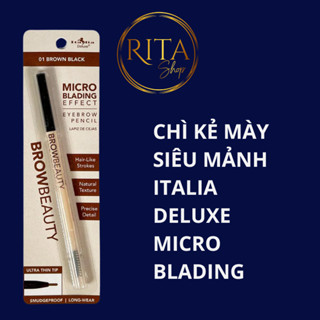 Chì kẻ mày chân mày Italia Deluxe Micro Blading Eyebrow Pencil