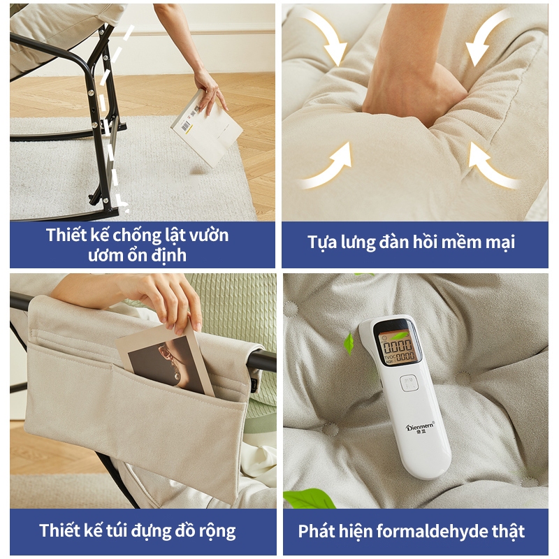 Ghế bập bênh-ghế lười ngủ nằm Ghế lắc đôi Ghế bành ban công Ghế giải trí phòng khách | BigBuy360 - bigbuy360.vn