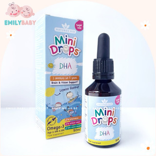 Dha drops natures aid 50ml dạng giọt cho bé từ 3 tháng đến 5 tuổi