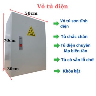  Vỏ Tủ điện công nghiệp HSA 700x500x250 Tủ điện nổi khóa bật sơn tĩnh điện chắc chắn 