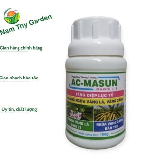 Phân bón trung lượng ac masun tăng diệp lục tố, phòng ngừa vàng lá, vàng cành 100g