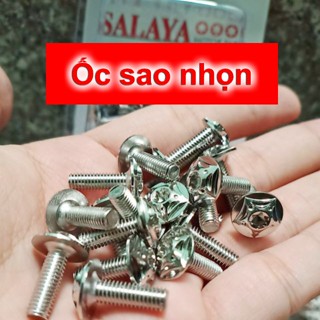 Ốc 4li nhuyễn gắn dàn áo Wave Future led Vario AB Vision, gắn nắp dầu (ốc salaya 4li inox 304)