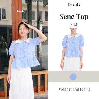Áo sơ mi cổ sen Sene Top