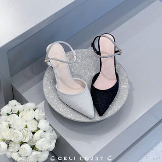 Giày cao gót nữ Celi Shoes 7p gót nhọn nhũ CG237
