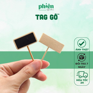 Tag gỗ mini, bảng tên gỗ cắm cây