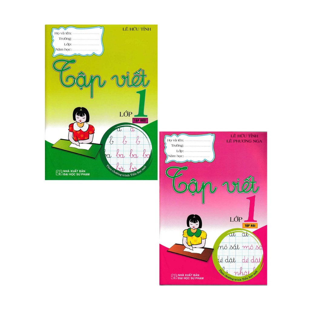 Sách - Combo tập viết lớp 1 tập 1 + tập 2 (bộ 2 cuốn)