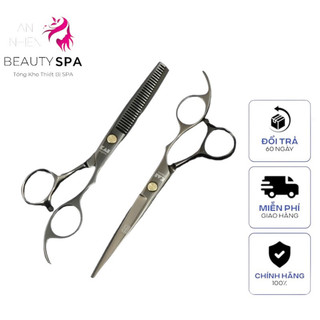 Bộ Kéo Cắt Tóc Nhật Có Bao Kéo Xịn Kasho Màu Titan - Kéo Cắt Tóc Chuyên Nghiệp