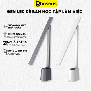 Đèn LED để bàn Baseus DGZG 3 chế độ sáng bảo vệ mắt dùng cho học tập làm việc đọc sách và đèn ngủ