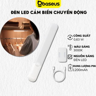 Đèn cảm biến chuyển động Baseus Sunshine Series 1200mAh gắn tường , tủ quần áo (DGYG000002)