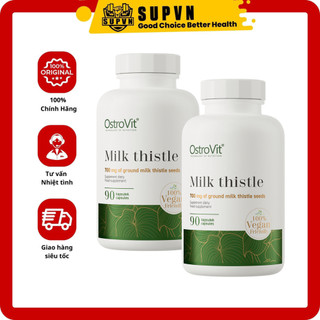 Ostrovit Milk Thistle Vege (90viên) - Giải độc gan, bổ gan, bổ trợ các chức năng về gan mạnh mẽ của Ba Lan