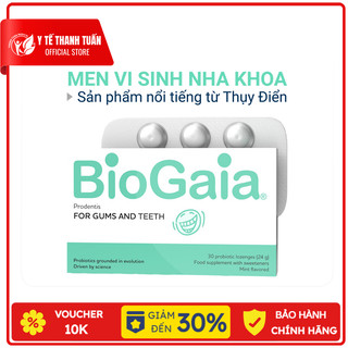 Combo 2 hộp men vi sinh nha khoa BioGaia ProDentis - Loại bỏ vi khuẩn, mảng bám, không lo hôi miệng