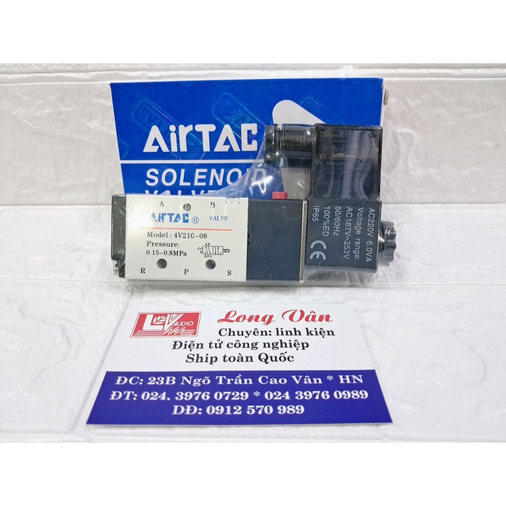 van điện từ khí nén AIRTAC 4V210-08 chính hãng 24v - 220v