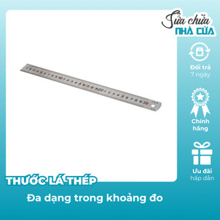 Thước lá thép, Thước thẳng dài đo đạc chính xác, đa dạng kích thước [ 300mm*40mm,500mm*40mm]