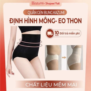 Quần Gen Su Nước KAZUMI, Quần Định Hình Eo Cạp Cao Có Thanh Chống Cuộn Mềm Mịn A20