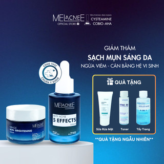 Combo Serum Anti-Acne (35ml) & Kem Dưỡng Sáng (50g) MELacneE Giúp Cải Thiện Tình Trạng Mụn Và Thâm Sau Mụn