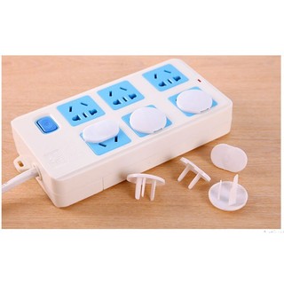 Nút Bịt Ổ Điện Chống Cháy, Chống Giật An Toàn Cho Bé- Che Ổ Điện 3 Chân Cao Cấp  - Shop Mẹ Mốc ,NBOD