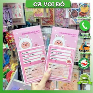 Set 20 nhãn vở loopy / ghi chú nhãn tên, ghi tiêu đề, nhãn vở /sp893489496