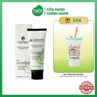 Sữa Rửa Mặt Ngừa Mụn, Kiềm Dầu Caryophy Portulaca Foam Cleanser 150ml