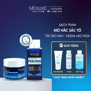 Combo Peeling Cobio AHA (35ml) & Kem Dưỡng Sáng (50g) Giúp Sạch Thâm, Mờ Hắc Sắc Tố (Nám, Sạm) và Ngừa Lão Hoá