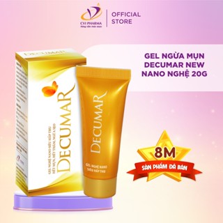 Gel giảm mụn Decumar New từ Nano Curcumin mờ thâm sẹo, kiểm soát bã nhờn, tái tạo da tuýp 20gr - DEC01