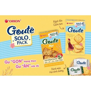 Bánh Goute SOLO Orion Mè Giòn Tan (Hộp 6 gói x 19.8g)