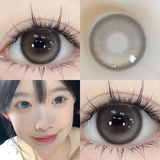 0độ 1 cặp kính áp tròng Freshlady 14.5mm lens xám lens nâu tây 6 tháng đeo mắt