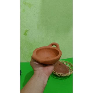 Set 2 bộ nồi đất kho quẹt miền tây có nắp kèm rế tre