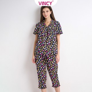 Bộ đồ satin lửng nữ vincy bls050w31