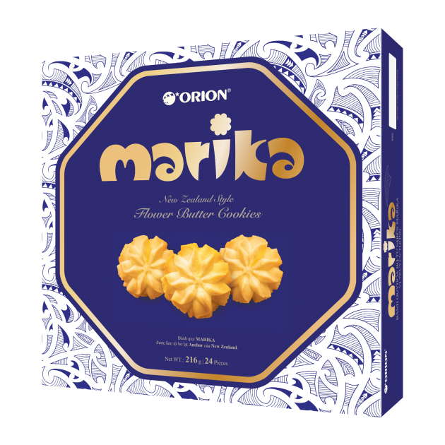 Bánh Quy Hoa Bơ Tự Nhiên Orion Marika (Hộp Qùa 24 cái)