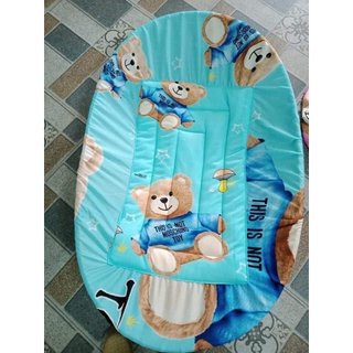 Bọc nệm lót nôi tre cho bé