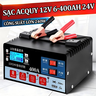 Yunyi sạc acquy 12v tự ngắt 6-400ah bộ sạc bình ắc quy 12v 100ah sạc acquy 12v 200ah 24v
