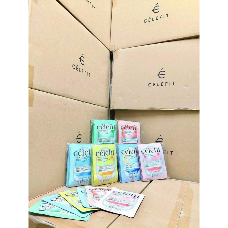 Mặt Nạ Celefit Essential Mask Hyaluronic Acid cấp ẩm dưỡng da - 23g (đủ 6màu)