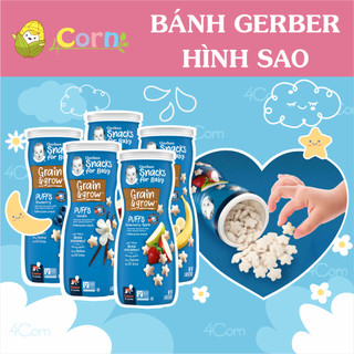 [Hàng Mỹ] Bánh ăn dặm hình sao Gerber  - Cho bé 8m+