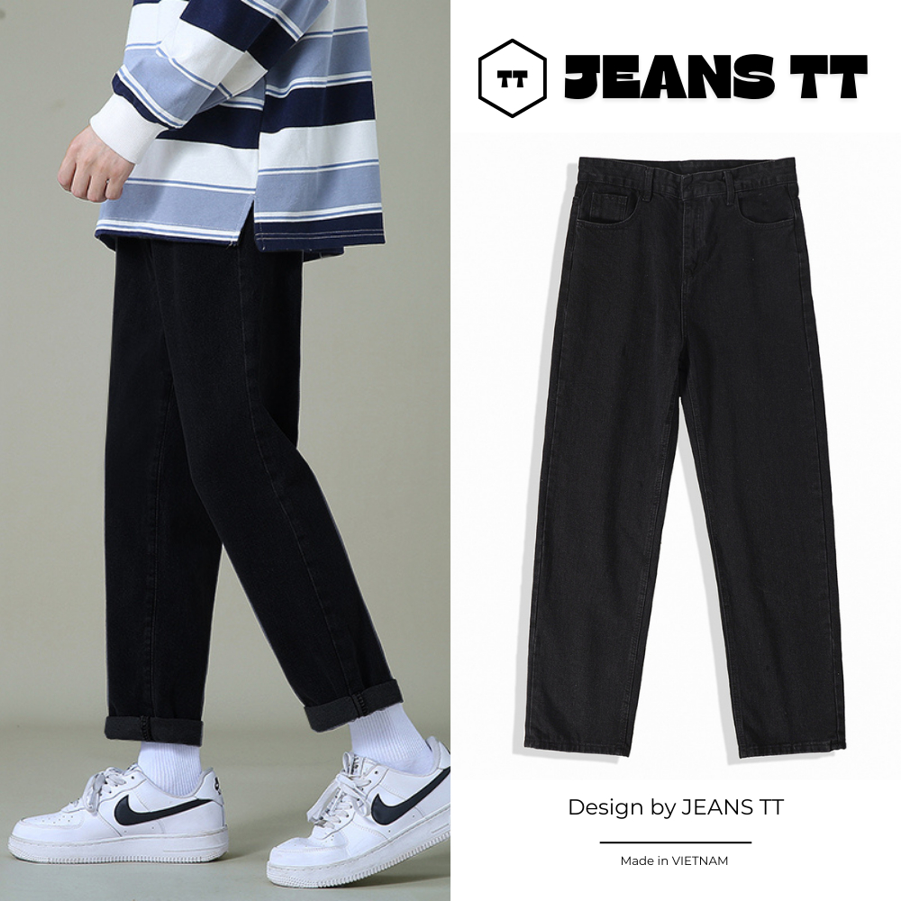 Quần jeans nam, Quần jeans Baggy nam ống suông Basic vải dày dặn nhiều lựa chọn màu sắc jean BG-07