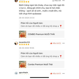 [Thuỷ Trần]Combo Bánh Tráng Muối Thái Thuỷ Trần 700g