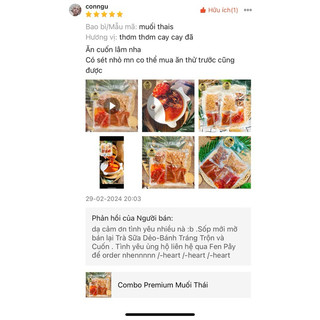 [Thuỷ Trần]Combo Bánh Tráng Muối Thái Thuỷ Trần 700g