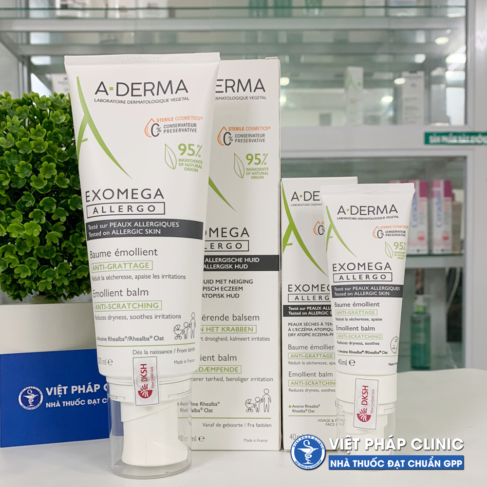 Kem dưỡng ẩm Aderma Exomega dành cho da khô, da cơ địa