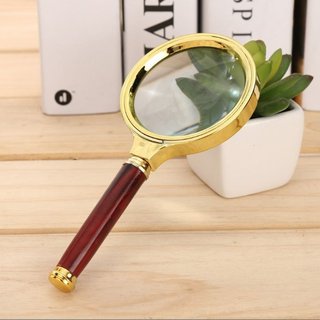 Kính lúp vân gỗ cầm tay đọc sách độ phân giải cao 3d magnifier md3g