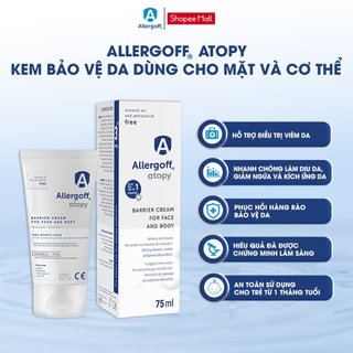 Kem bảo vệ da dùng cho mặt và cơ thể Allergoff® Atopy - Tuýp 75ml