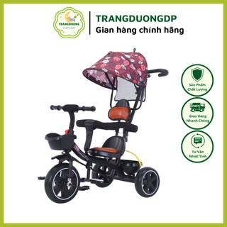 Xe đẩy 3 bánh có ĐỆM DA,MÁI CHE, ĐAI AN TOÀN