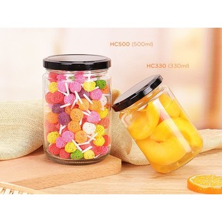 Hũ thủy tinh tròn nắp thiếc vặn 100ml 220ml đựng gia vị thực phẩm mật ong chưng yến