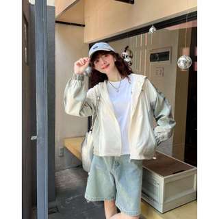 Áo khoác dù nữ có nón phối màu the c.i.u - gavin jacket