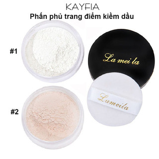 Phấn phủ kiềm dầu dạng bột cho da thường giữ lớp trang điểm, bền màu, mỏng nhẹ - Phấn phủ KAYFIA