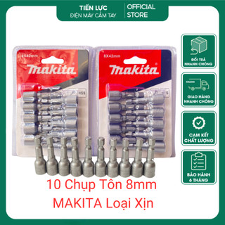 1 vỉ 10 vít bắn tôn, đầu chụp bắn tôn makita loại xịn 8mm tiện lợi