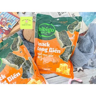Snack rong biển bibigo vị truyền thống bắp mật ong và vị phô mai bắp 25g