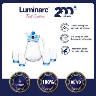 Bộ Bình Ly Thủy Tinh Luminarc Arc Salto Blue 5 món - LUBIV6105