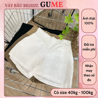 Quần đùi HOA XỐP có đáp bụng và chun chỉnh bụng dành cho bà bầu 3 màu nâu , đen , trắng